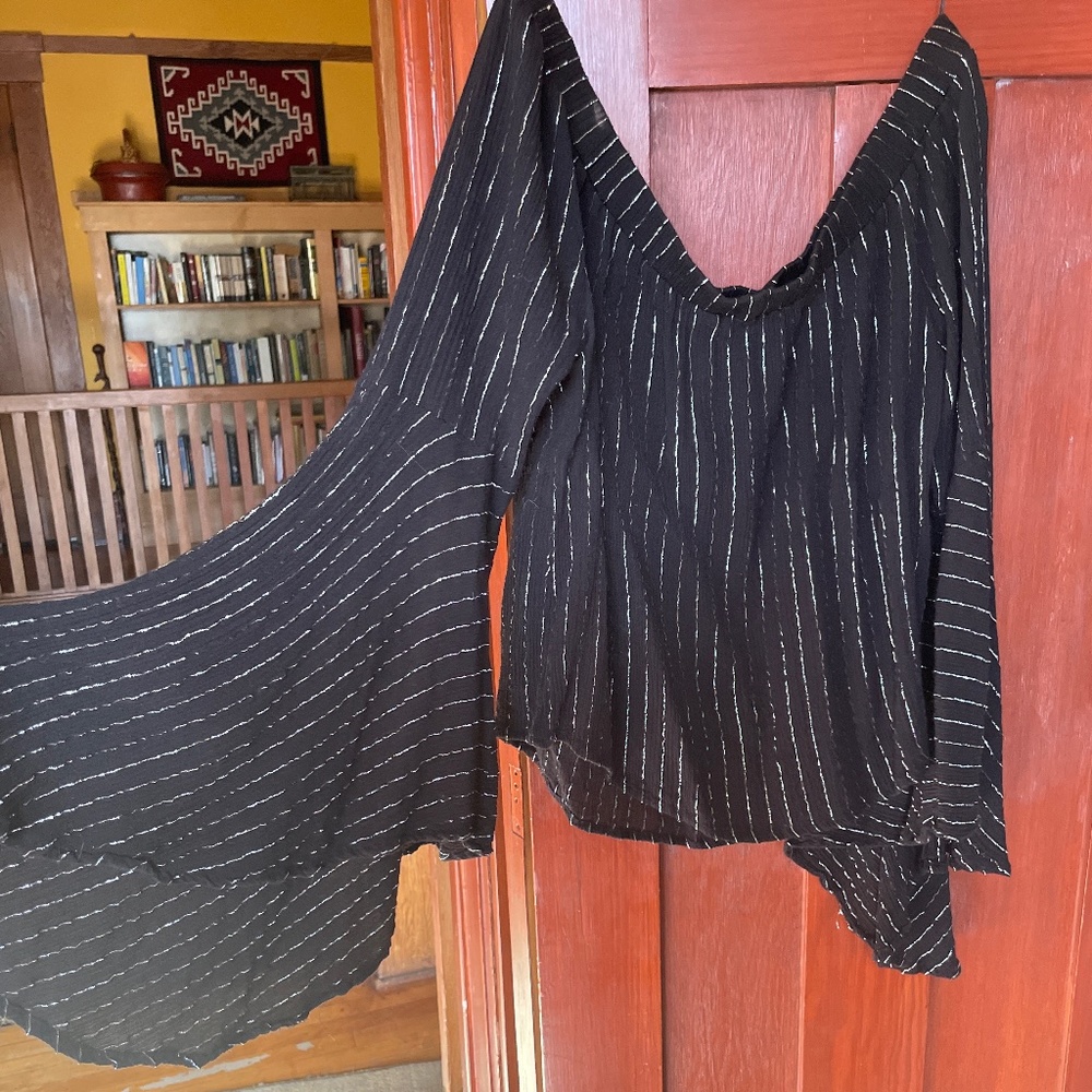 Black striped top